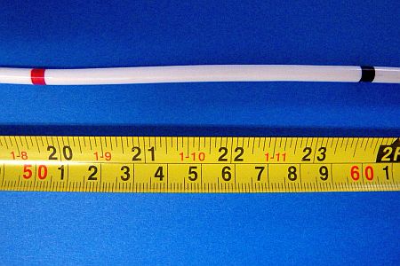 ベーラー採水器用ロープ目盛り部拡大 ベーラー採水器用ロープ目盛り部の拡大