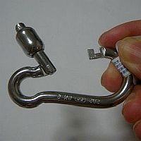 ベーラー採水器用ロープ添付の先端ナスカン ベーラー用ロープ先端ナスカン